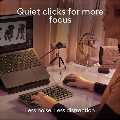 Logitech MX Anywhere 3S for Mac, Compact Wireless Bluetooth Mouse, 8K DPI Any-Surface Tracking, Quiet Clicks, USB C, Space Grey — 910-006945