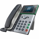 Poly Edge E350 IP Phone - Corded - Corded/Cordless - Wi-Fi, Bluetooth, NFC - 3 Multiple Conferencing - Desktop, Wall Mountable - White, Midnight Blue - TAA Compliant — 82M89AA