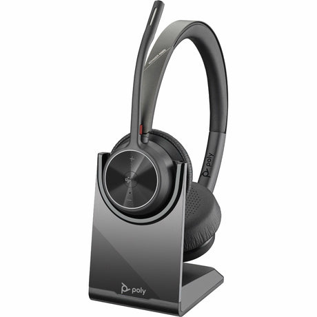 Poly Voyager 4320-M Microsoft Teams Certified Headset + BT700 Dongle + Charging Stand — 77Z32AA