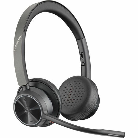 Poly Voyager 4320-M Microsoft Teams Certified Headset + BT700 Dongle + Charging Stand — 77Z32AA