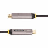 StarTech.com 30ft (9.15m) USB-C to HDMI 2.0 Active Optical Cable (AOC), 4K 60Hz, USB Type-C to HDMI Adapter Cable, CL3 Rated — 145B-USBC-HDMI4K-AOC