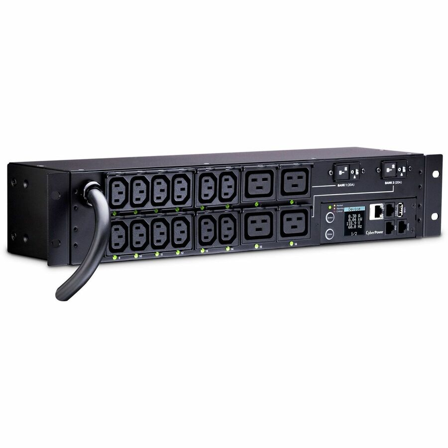 CyberPower PDU41008 Single Phase 200 - 240 VAC 30A Switched PDU — PDU41008