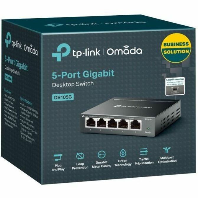TP-Link Omada 5-Port Gigabit Desktop Switch — DS105G