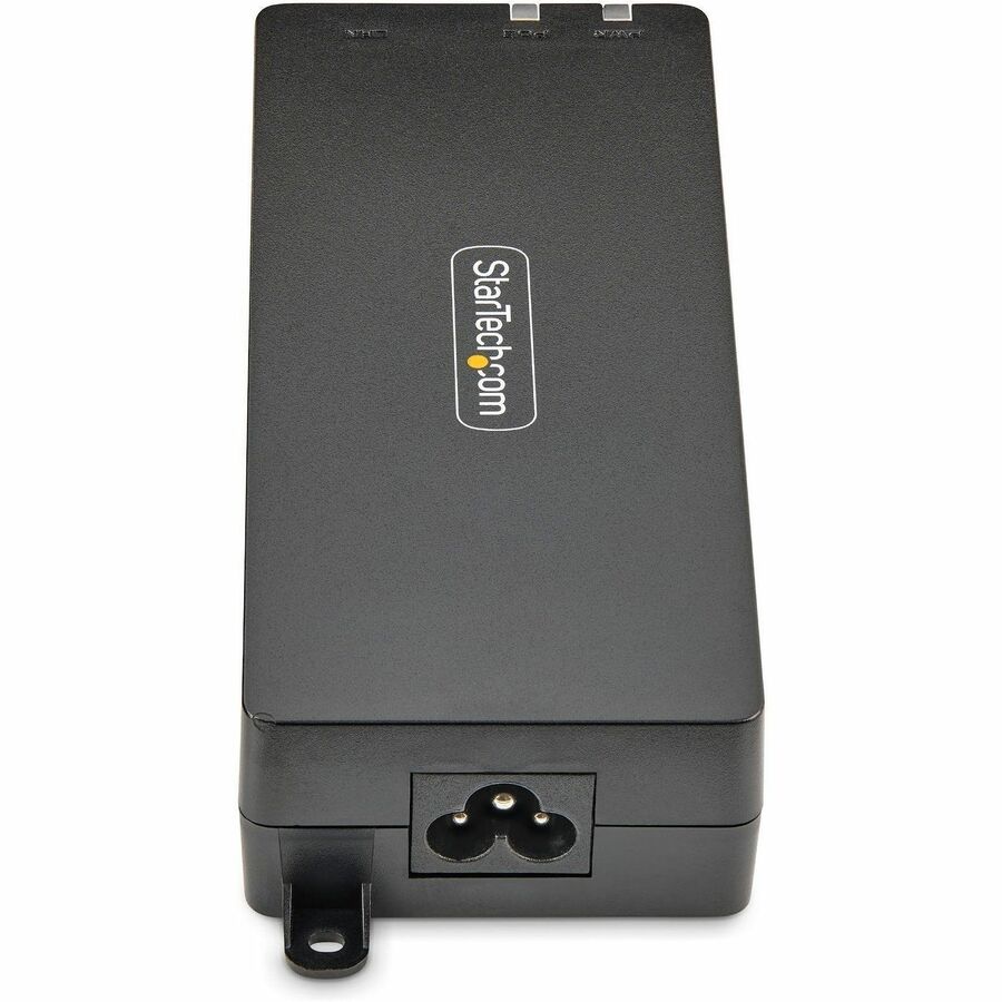StarTech.com 1-Port 10Gbps Gigabit PoE++ Injector, 90W, 2.5/5/10G Ethernet/10/100/1000M, PoE++ (802.3af/at/bt), Wall Mountable, Unmanaged — AF41XC-POE-INJECTOR