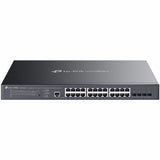 TP-Link 24-Port Gigabit and 4-Port 10GE SFP+ L2+ Managed Switch with 16-Port PoE+ & 8-Port PoE++ — SG3428XMPP