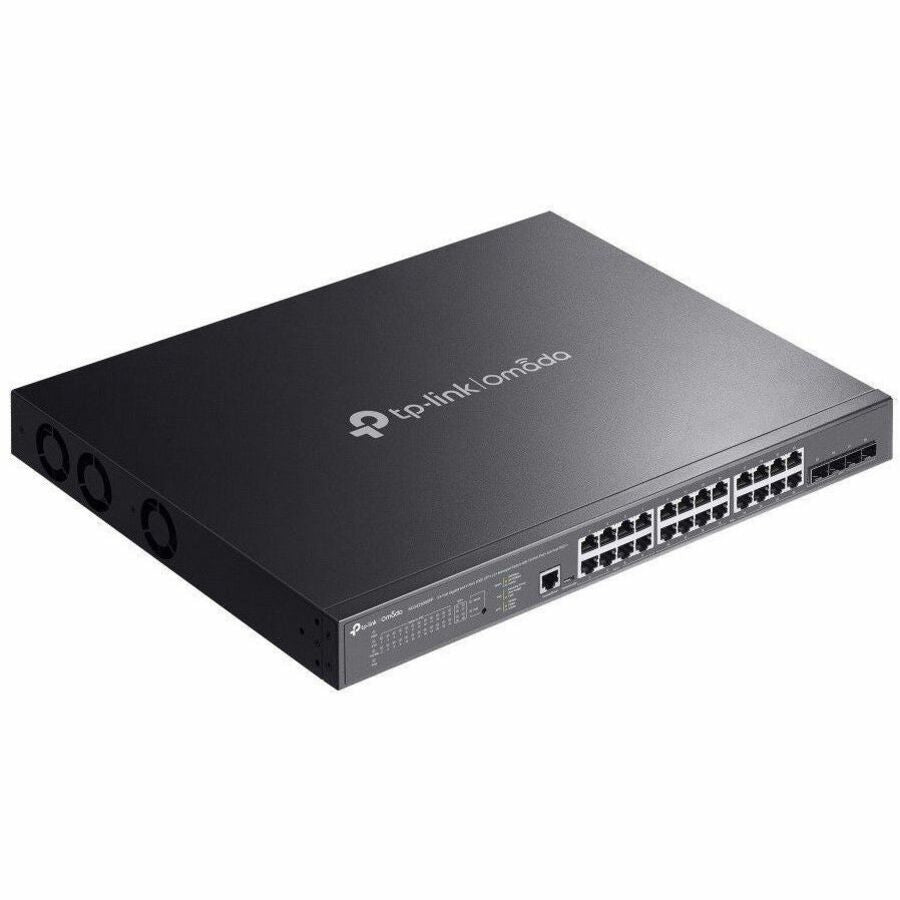 TP-Link 24-Port Gigabit and 4-Port 10GE SFP+ L2+ Managed Switch with 16-Port PoE+ & 8-Port PoE++ — SG3428XMPP