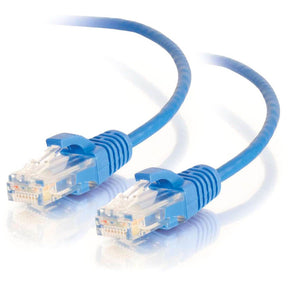 C2G 8ft Cat6 Snagless Unshielded (UTP) Slim Network Patch Cable - Blue — 01081