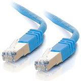 C2G 7ft Cat5e Ethernet Cable - Snagless Shielded (STP) - Blue — 27251