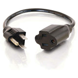 C2G 4ft 16 AWG Outlet Saver Power Extension Cord (NEMA 5-15P to NEMA 5-15R) — 29930