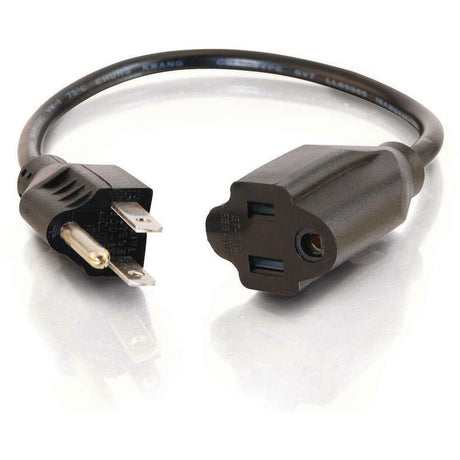 C2G 4ft 16 AWG Outlet Saver Power Extension Cord (NEMA 5-15P to NEMA 5-15R) — 29930