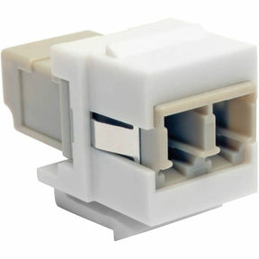 Eaton Tripp Lite Series Duplex Multimode Fiber Coupler, Keystone Jack - LC to LC, White — N455-000-WH-KJ