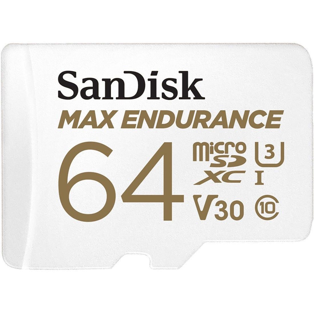 SanDisk MAX ENDURANCE 64 GB Class 10/UHS-I (U3) microSDHC - 1 — SDSQQVR-064G-AN6IA