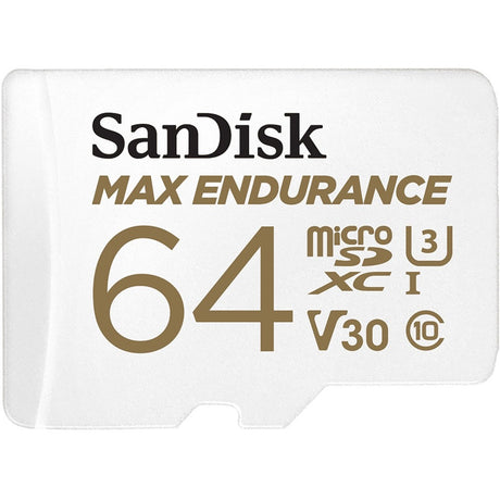 SanDisk MAX ENDURANCE 64 GB Class 10/UHS-I (U3) microSDHC - 1 — SDSQQVR-064G-AN6IA