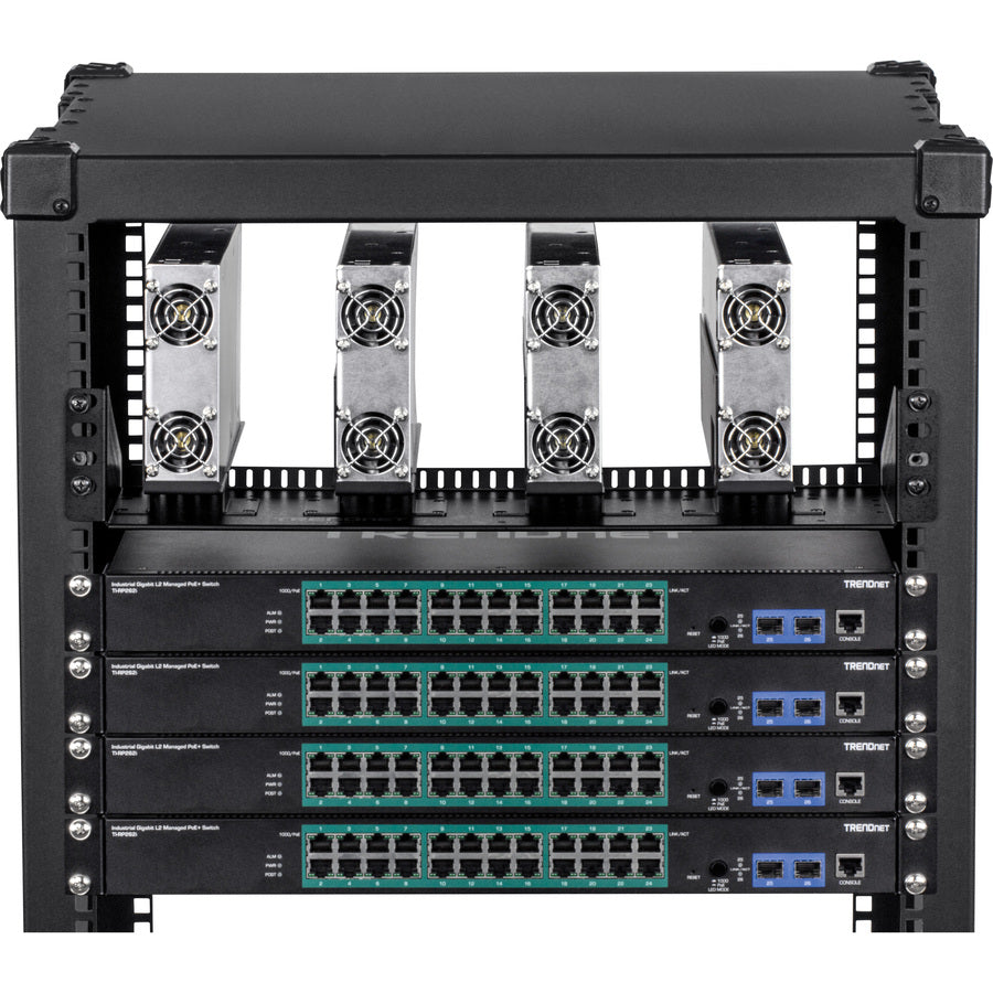 TRENDnet TI-R4U, 19" Rackmount Industrial Power Supply Vertical Chassis for TI-RSP100048 — TI-R4U