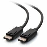 C2G 1ft (0.3m) DisplayPort&trade; Cable with Latches 4K 60Hz UHD M/M - Black — 54423