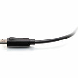 C2G 1ft (0.3m) DisplayPort&trade; Cable with Latches 4K 60Hz UHD M/M - Black — 54423