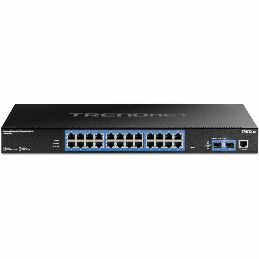 TRENDnet 26-Port Industrial Gigabit L2 Managed Rackmount Switch — TI-RG262I