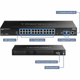 TRENDnet 26-Port Industrial Gigabit L2 Managed Rackmount Switch — TI-RG262I