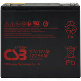 Eaton Tripp Lite Series External 12V DC 55AH Battery Module for 120V AC Extreme Temperature Network UPS, TAA — RBC12V55ET