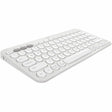 Logitech Pebble Keys 2 K380s, Multi-Device Bluetooth Wireless Keyboard with Customizable Shortcuts, Tonal White — 920-011776