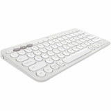Logitech Pebble Keys 2 K380s, Multi-Device Bluetooth Wireless Keyboard with Customizable Shortcuts, Tonal White — 920-011776