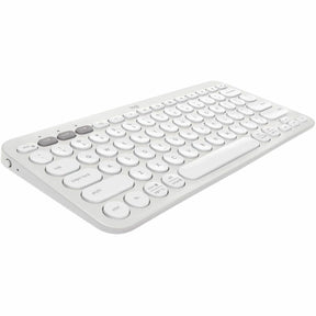 Logitech Pebble Keys 2 K380s, Multi-Device Bluetooth Wireless Keyboard with Customizable Shortcuts, Tonal White — 920-011776