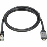 Eaton Tripp Lite Series USB-C to RJ45 Gigabit Ethernet Cable (M/M) - USB 3.2 Gen 1, 1 m (3.3 ft.) — U436-01M