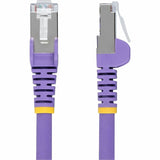 StarTech.com 50ft Purple CAT6a Ethernet Cable, Snagless RJ45, 10G, 100W PoE, S/FTP, LSZH, 27AWG Pure Copper, 500MHz, Shielded Network Cord — NLPL-50F-CAT6A-PATCH