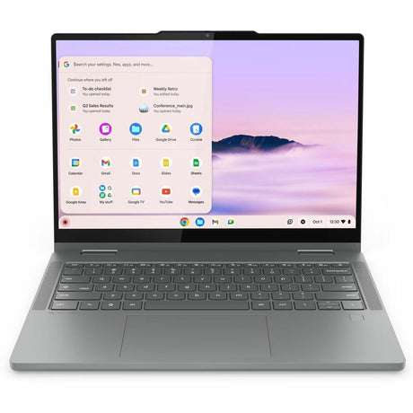Lenovo 14IRU10 83LL000LUS 14" Touchscreen Convertible 2 in 1 Chromebook - WUXGA - Intel Core 5 120U - 8 GB - 256 GB SSD - English Keyboard - Luna Gray — 83LL000LUS