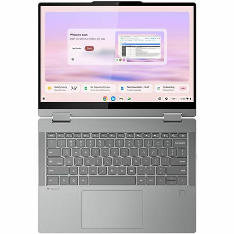 Lenovo 14IRU10 83LL000LUS 14" Touchscreen Convertible 2 in 1 Chromebook - WUXGA - Intel Core 5 120U - 8 GB - 256 GB SSD - English Keyboard - Luna Gray — 83LL000LUS