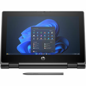 HP Fortis Flip G1i 11.6" Touchscreen Convertible 2 in 1 Notebook - HD - Intel N-Series N150 - 4 GB - 128 GB Flash Memory - Jet Black - Smart Buy — B86C9UT#ABA