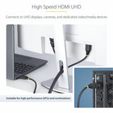 StarTech.com 30ft (9.1m) Active High Speed HDMI Cable, 4K 60Hz/1440p 144Hz, 18Gbps, UHD HDMI 2.0 Cord, TPE Jacket — HDMI2-CABLE-4K60-30F