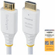 StarTech.com 10ft (3m) Premium Certified High Speed HDMI Cable, 4K 60Hz/1440p 144Hz, 18Gbps, UHD HDMI 2.0 Cord, TPE Jacket, White — HDMI2-CABLE-4K60-10W