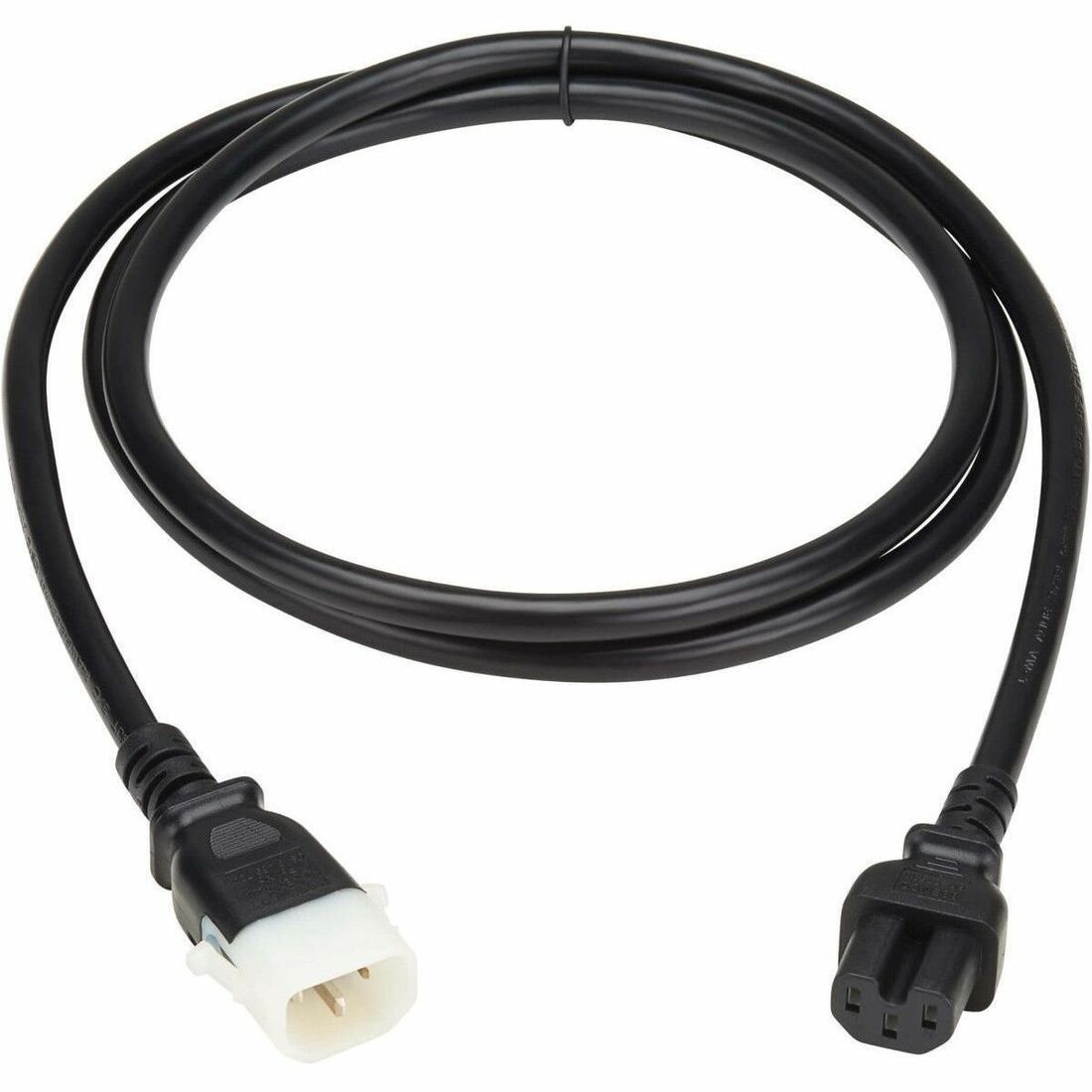 Eaton Tripp Lite Series PDU Power Cord, C15 to P-Lock C14 - Heavy-Duty, 15A, 250V, 14 AWG, 6 ft. (1.8 m), Black — P018-E06