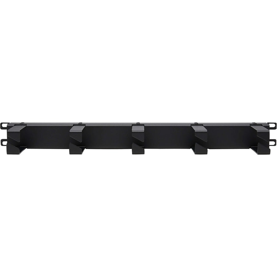 Eaton Tripp Lite Series Horizontal Cable Manager - Metal Rings, Black, 1U — SRCABLERING1UHD