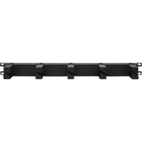 Eaton Tripp Lite Series Horizontal Cable Manager - Metal Rings, Black, 1U — SRCABLERING1UHD