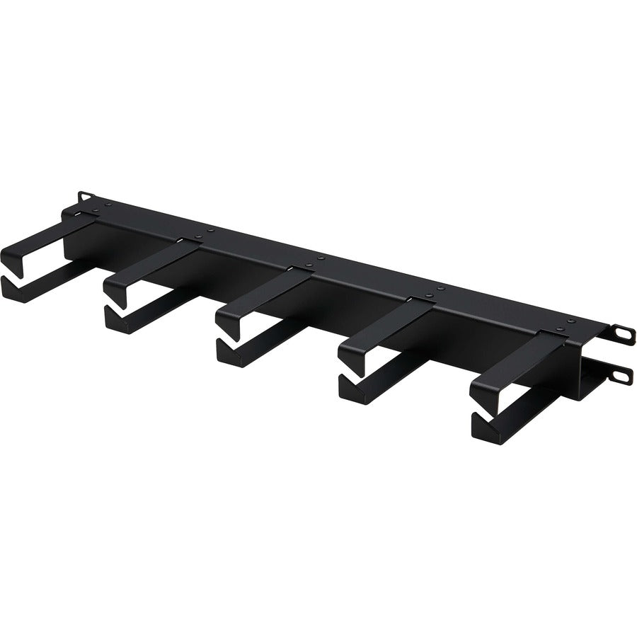 Eaton Tripp Lite Series Horizontal Cable Manager - Metal Rings, Black, 1U — SRCABLERING1UHD