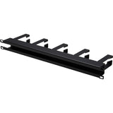 Eaton Tripp Lite Series Horizontal Cable Manager - Metal Rings, Black, 1U — SRCABLERING1UHD
