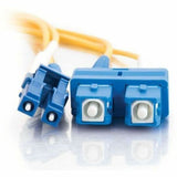 C2G 3m LC-SC 9/125 Duplex Single Mode OS2 Fiber Cable - Yellow - 10ft — 29920