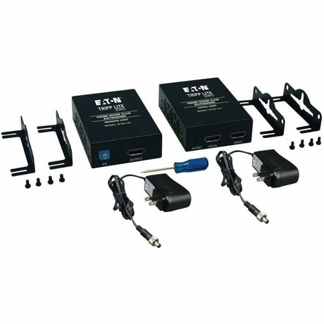 Eaton Tripp Lite Series HDMI over Cat5/6 Extender Kit, Box-Style Transmitter/Receiver for Video/Audio, Up to 150 ft. (45 m), TAA — B126-1A1