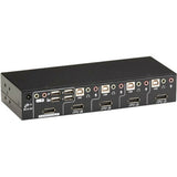 Black Box ServSwitch DT KVM Switch DisplayPort with USB and Audio, 4-Port — KV9704A