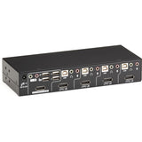 Black Box ServSwitch DT KVM Switch DisplayPort with USB and Audio, 4-Port — KV9704A