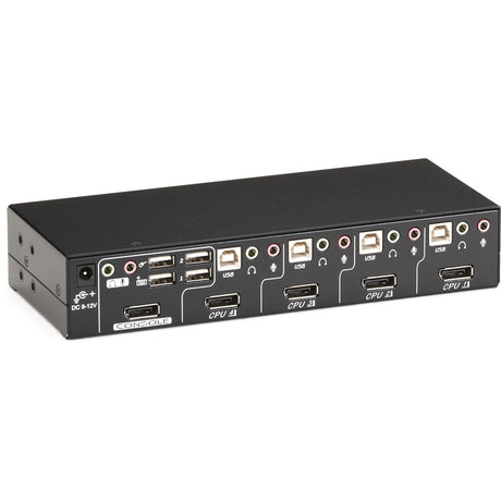 Black Box ServSwitch DT KVM Switch DisplayPort with USB and Audio, 4-Port — KV9704A