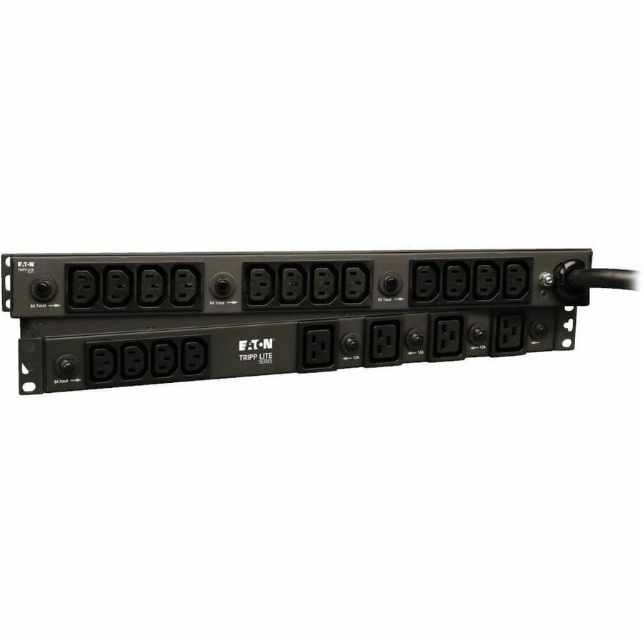 Eaton Tripp Lite Series 5.8kW 200-240V Single-Phase Basic PDU - 16 C13 & 4 C19 Outlets, L6-30P Input, 15 ft. (4.6 m) Cord, 1U Rack-Mount — PDU1230