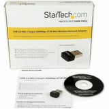 StarTech.com USB 2.0 300 Mbps Mini Wireless-N Network Adapter - 802.11n 2T2R WiFi Adapter — USB300WN2X2C