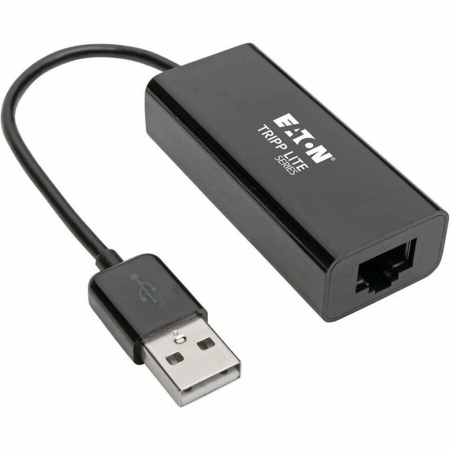 Eaton Tripp Lite Series USB 2.0 Ethernet NIC Adapter - 10/100 Mbps, RJ45, Black — U236-000-R