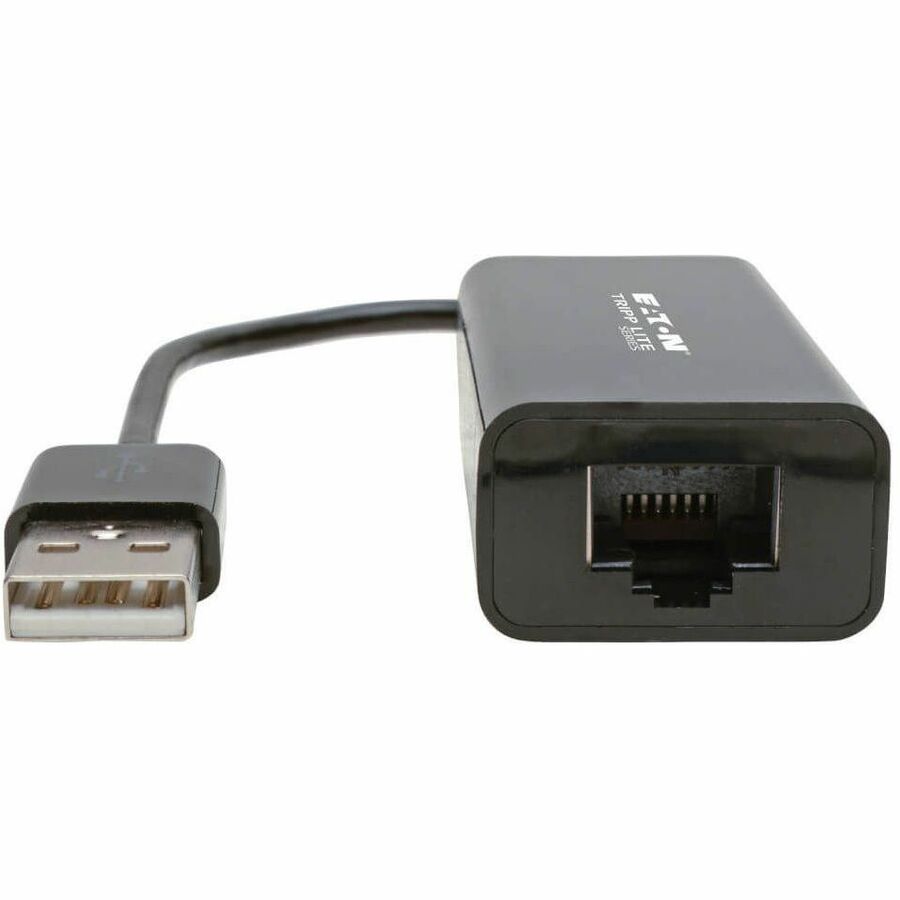 Eaton Tripp Lite Series USB 2.0 Ethernet NIC Adapter - 10/100 Mbps, RJ45, Black — U236-000-R
