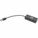 Eaton Tripp Lite Series USB 2.0 Ethernet NIC Adapter - 10/100 Mbps, RJ45, Black — U236-000-R