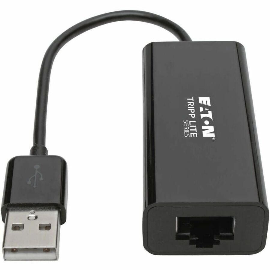 Eaton Tripp Lite Series USB 2.0 Ethernet NIC Adapter - 10/100 Mbps, RJ45, Black — U236-000-R