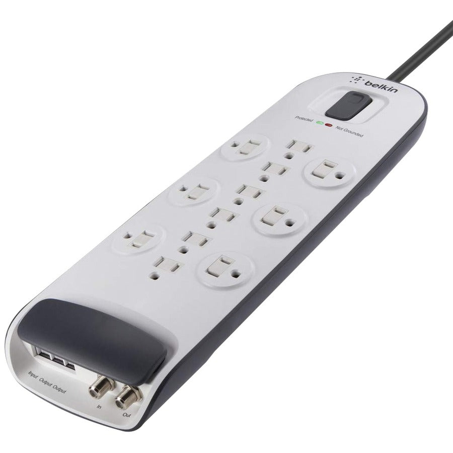 Belkin 12-outlet Surge Protector with 8 ft Power Cord with Cable/Satellite Protection — BV112230-08